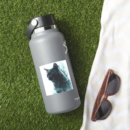 Zombie Cat Apokalypse Aufkleber (HydroFlask Insitu)