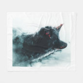 Zombie Cat Apokalypse Fleecedecke (Vorderseite (Horizontal))