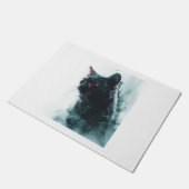 Zombie Cat Apokalypse Fußmatte (Schrägansicht)