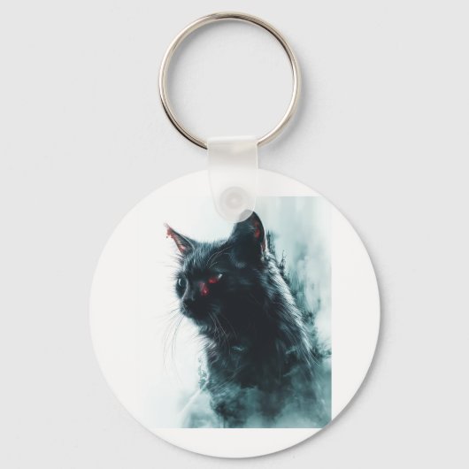 Zombie Cat Apokalypse Schlüsselanhänger (Vorderseite)