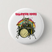 Zombie Cat Drummer Button (Vorderseite)