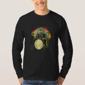 Zombie Cat Drummer T-Shirt (Vorderseite)