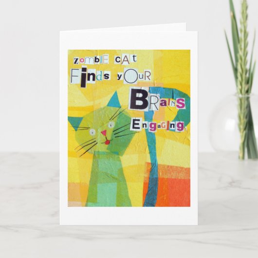 Zombie Cat: Engagement Karte (Vorderseite)