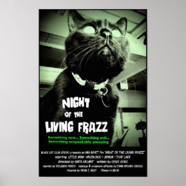 Zombie Cat Horror Movie Poster, grün, benutzerdefi Poster