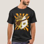 Zombie Cat Pirate T-Shirt (Vorderseite)