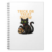 Zombie Cat - Trick oder Treat Meow Halloween Desig Notizblock (Vorderseite)