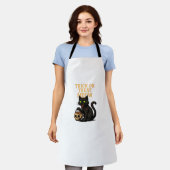 Zombie Cat - Trick oder Treat Meow Halloween Desig Schürze (Getragen)