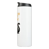 Zombie Cat - Trick oder Treat Meow Halloween Desig Thermosbecher (Nach rechts gedreht)