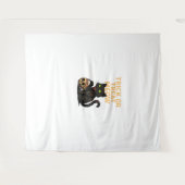 Zombie Cat - Trick oder Treat Meow Halloween Desig Wandteppich (Vorderseite (Horizontal))