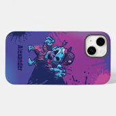 Zombie Character Cartoon Splats iPhone Gehäuse Case-Mate iPhone Hülle (Rückseite (Horizontal))