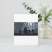 Zombie Chase in the Forest Postkarte (Stehend Vorderseite)