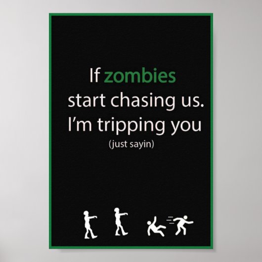 Zombie Chase Poster (Vorne)