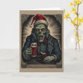 Zombie Cheer Weihnachtskarte Karte (Gelbe Blume)