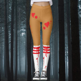 Zombie Cheerleader Blut platziert Leggings