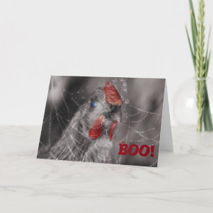 Zombie Chicken Happy Halloween Card Karte