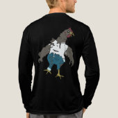 Zombie Chicken Tri-Blend Shirt (Rückseite)