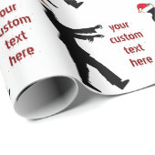 Zombie Christmas Coole Custom Horror Holiday Geschenkpapier (Rolleneckpunkt)