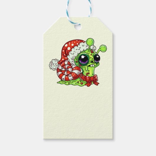 Zombie Christmas Snail Geschenkanhänger (Vorderseite)