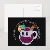 Zombie Christmas Wassail Postkarte (Vorne/Hinten)