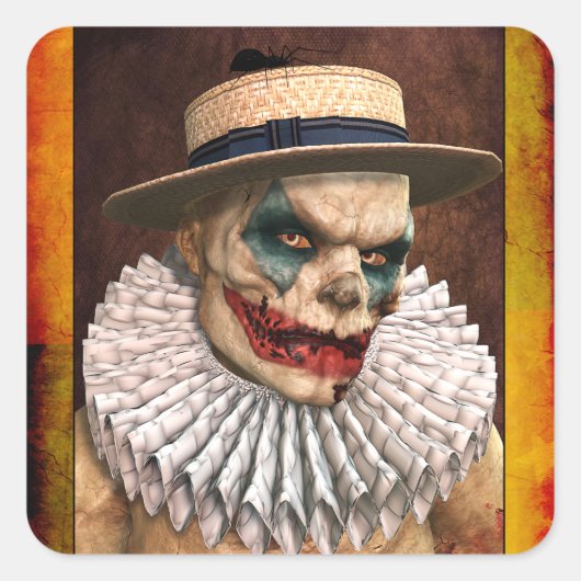 Zombie Circus Clown Stickers (Vorderseite)