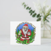 Zombie Claus Postkarte (Stehend Vorderseite)