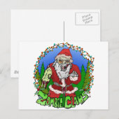 Zombie Claus Postkarte (Vorne/Hinten)