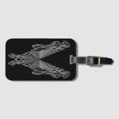 Zombie Clone Army Untote Apokalypse Schwarz-weiß Gepäckanhänger (Vorderseite (Horizontal))