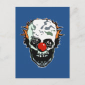 Zombie Clown Postkarte (Vorderseite)