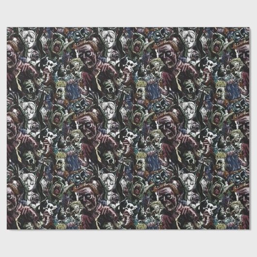 Zombie-Cluster Geschenkpapier (Flach)