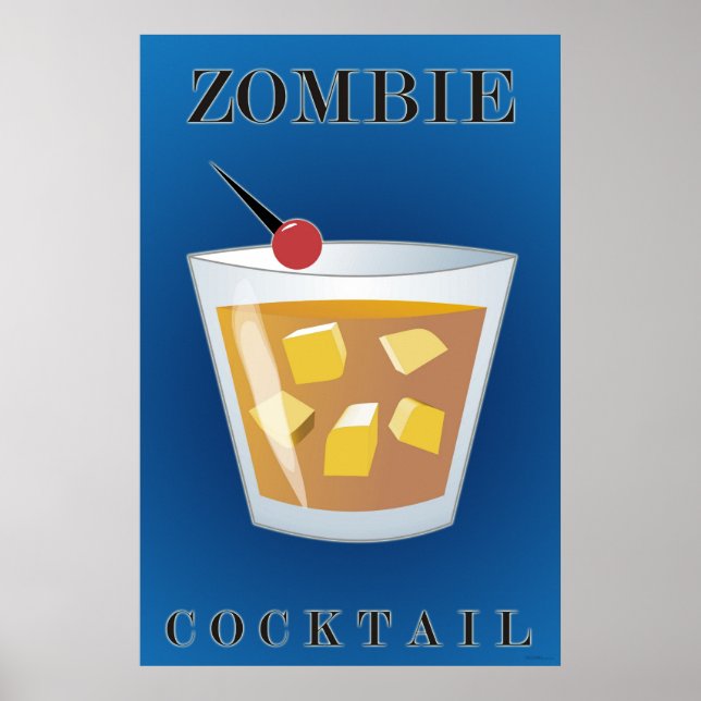 Zombie Cocktail Poster (Vorne)