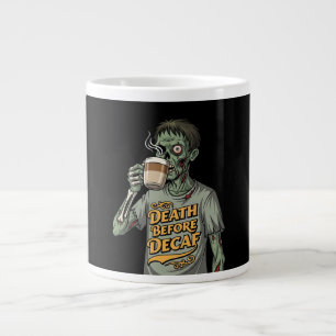 Zombie Coffee Lover Halloween Jumbo-Tasse