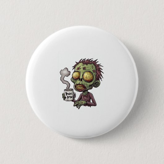 Zombie Coffee Time Button (Vorderseite)