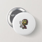 Zombie Coffee Time Button (Vorne & Hinten)