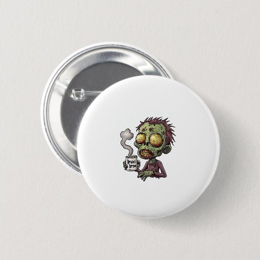Zombie Coffee Time Button (Vorne & Hinten)