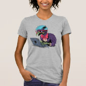 Zombie Computer Crow T-Shirt (Vorderseite)