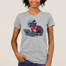 Zombie Computer Crow T-Shirt