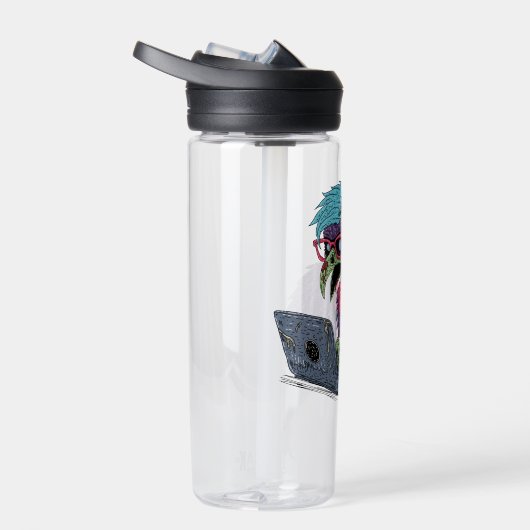 Zombie Computer Crow Trinkflasche (Rechts)