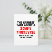 Zombie Cool Design Postkarte (Stehend Vorderseite)