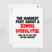 Zombie Cool Design Postkarte (Vorne/Hinten)