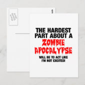 Zombie Cooles Design Postkarte (Vorne/Hinten)