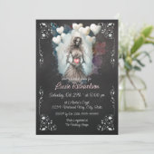 Zombie Corpse Bridal Dusche Einladung (Stehend Vorderseite)