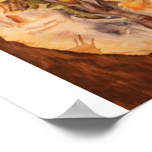 Zombie Couple Poster (Ecke)