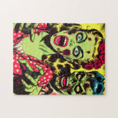 Zombie Couple Retro Comic Puzzle (Horizontal)
