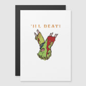 Zombie Couple Till Death Do us Part Classic Magnetkarte (Vorne/Hinten)