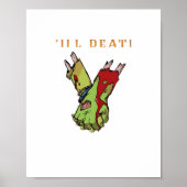 Zombie Couple Till Death Do us Part Classic Poster (Vorne)