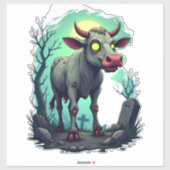 Zombie Cow Apocalypse Aufkleber (Blatt)