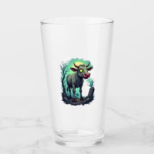 Zombie Cow Apocalypse Glas (Vorderseite)