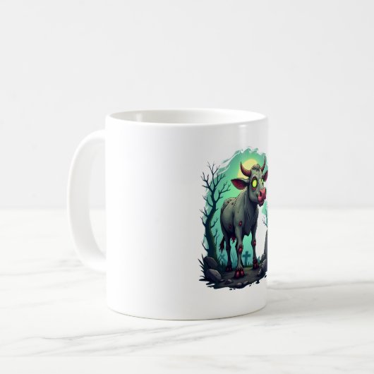 Zombie Cow Apocalypse Kaffeetasse (Vorderseite Links)