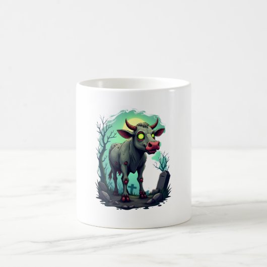 Zombie Cow Apocalypse Kaffeetasse (Mittel)
