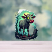 Zombie Cow Apokalypse Acrylschild (Neutral)